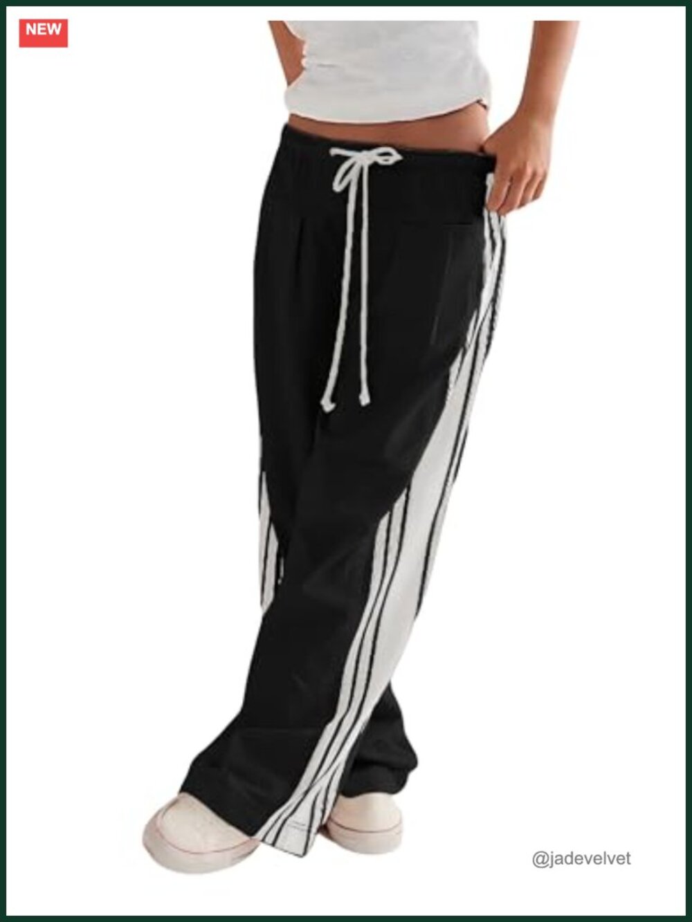 Wide Leg Rayon Blend Drawstring Palazzo Pants with Pockets